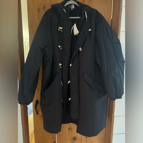 Isabel Marant Black Dacayori Parka Coat size S XL OVERSIZED NWT - Picture 2 of 6